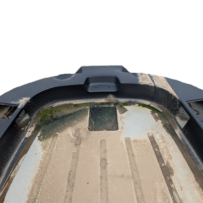 71472749 Roof for MF 9545 9565 Combine — Fair condition, cracked back panel